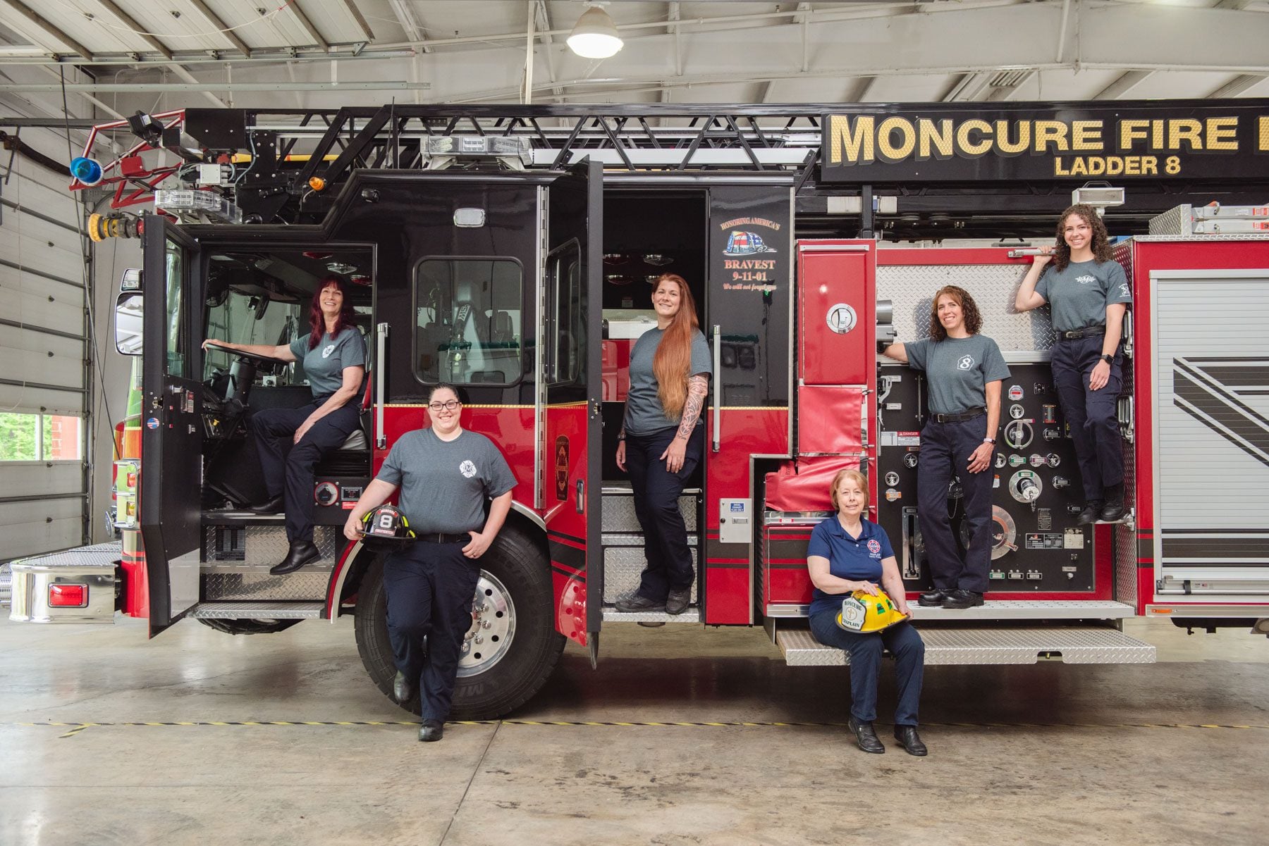 Moncure Fire women firefighters
