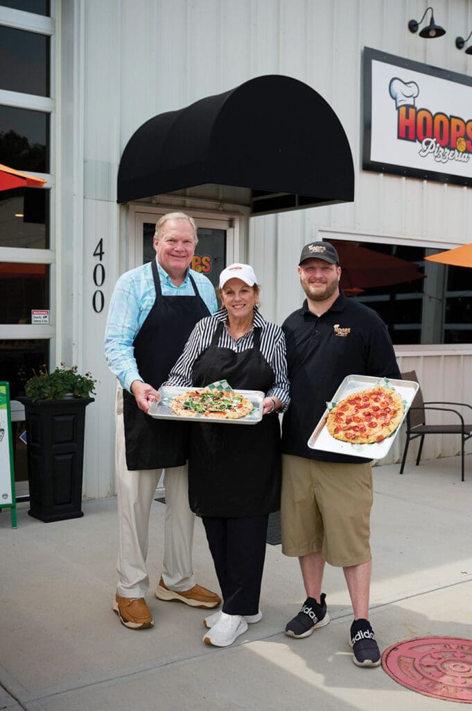 Family-owned Best of Chatham winner Hoops Pizzeria on Hillsboro street.