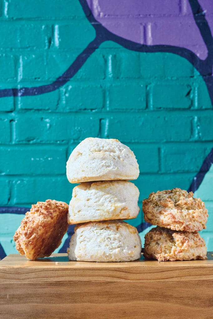 Freshly made biscuits from Best of Chatham winner The Phoenix Bakery.