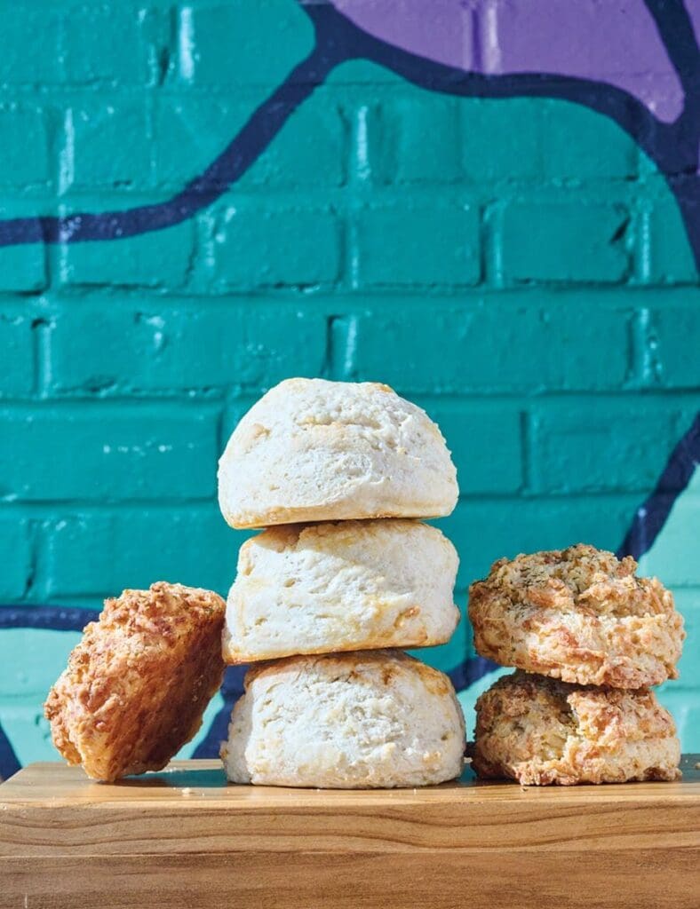 Freshly made biscuits from Best of Chatham winner The Phoenix Bakery.